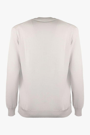 Cardigan con Bottoni Uomo Bianco - 2