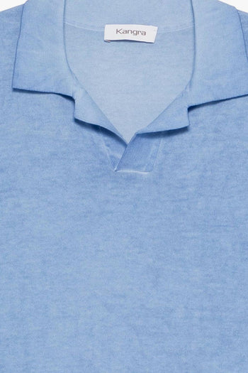 Polo Lavata Uomo Blu - 3