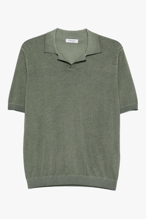 Polo Lavata Uomo Verde