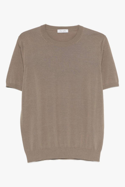 Maglia In Filo Uomo Marrone