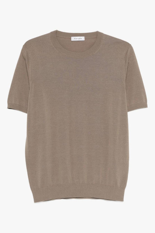 Maglia In Filo Uomo Marrone