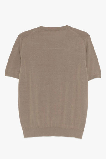Maglia In Filo Uomo Marrone - 2