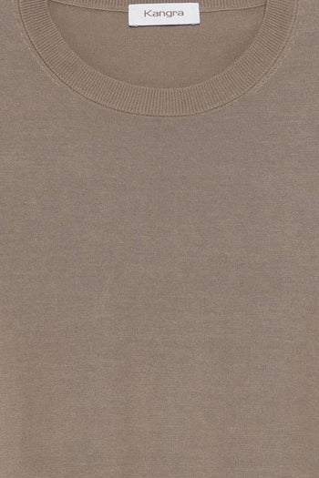 Maglia In Filo Uomo Marrone - 3