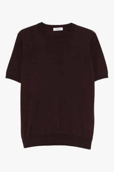 Maglia Scollo Tondo Uomo Marrone