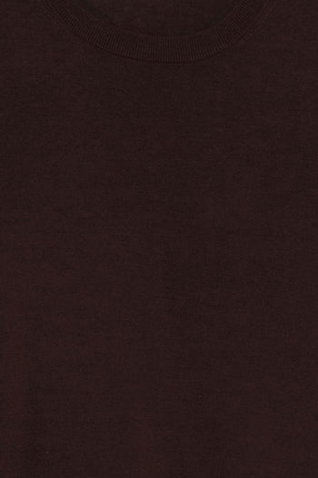 Maglia Scollo Tondo Uomo Marrone - 3