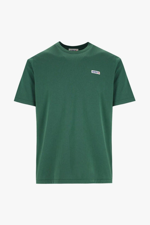 T-shirt Verde Uomo Patch Logo