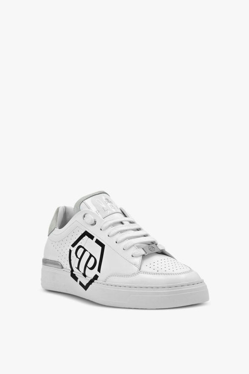 Scarpa Bianco Uomo Logo Hexagon - 2