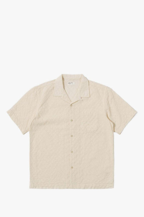 Camicia Beige Uomo Maniche Corte