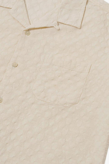 Camicia Beige Uomo Maniche Corte - 2