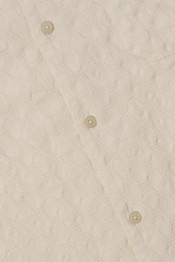 Camicia Beige Uomo Maniche Corte - 5