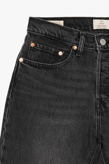 Jeans Nero Donna 501 Cropped - 3