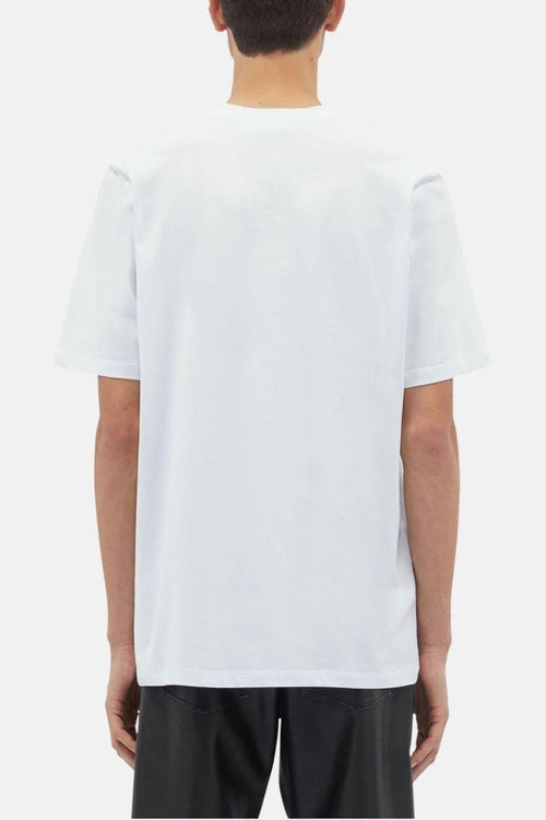 T-shirt Bianco Uomo Logo Scollo - 2