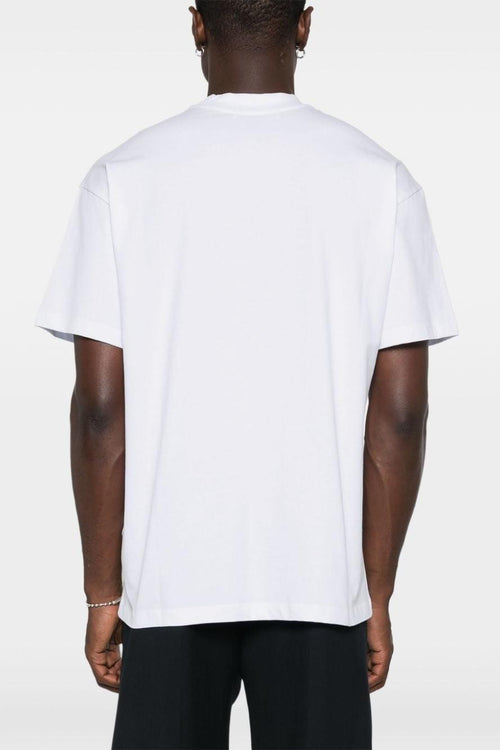 T-shirt Bianco Uomo Logo Pennellata - 2