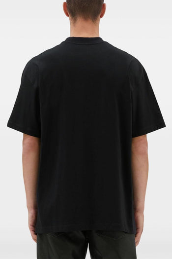 T-shirt Nero Uomo Logo Pennellata - 5