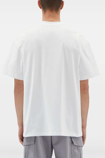 T-shirt Bianco Uomo Logo Stampatello - 4