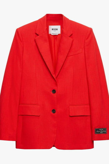 Donna Giacca Rosso Monopetto - 5