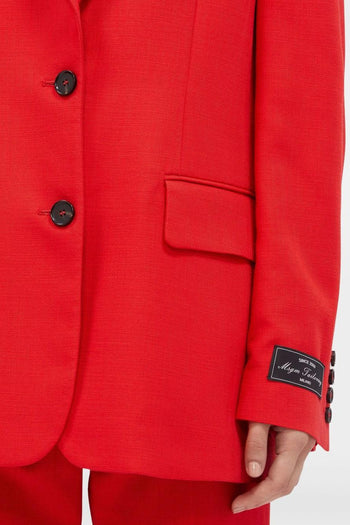 Donna Giacca Rosso Monopetto - 4