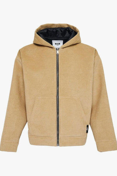 Giubbotto Marrone Uomo Costine Millerighe