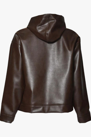 Giubbotto Marrone Uomo con Cappuccio - 3