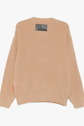 Maglia Beige Uomo con Banda a Contrasto - 2