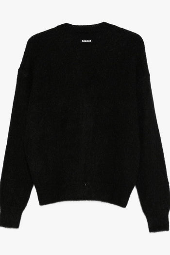 Cardigan Nero Uomo Motivo Funghi - 2