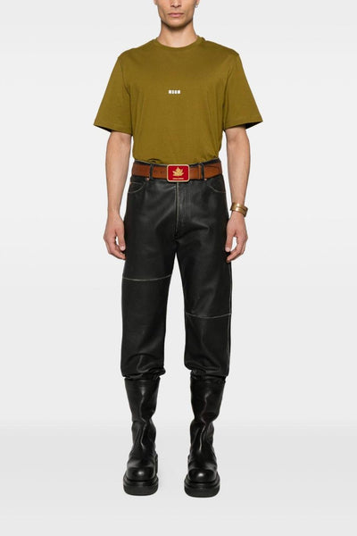 T-shirt Verde Uomo Micro Logo