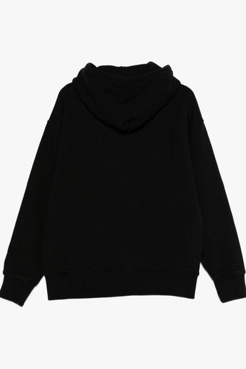 Felpa Nero Uomo Cappuccio Logo - 2