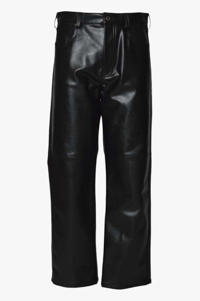 Pantalone Nero Uomo Lucido