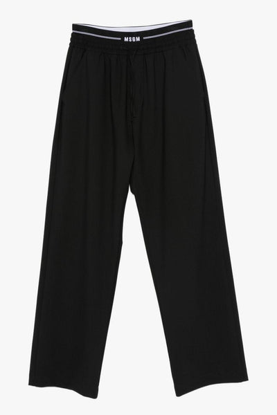 Pantalone Nero Uomo Sportivo