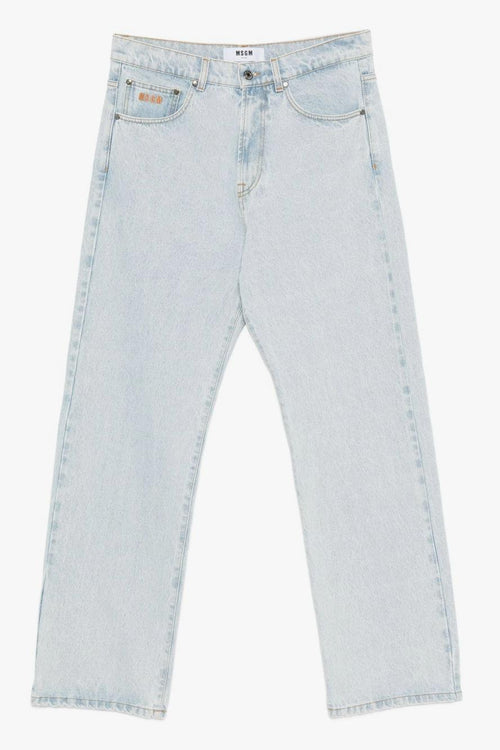 Jeans Blu Uomo Cinque Tasche