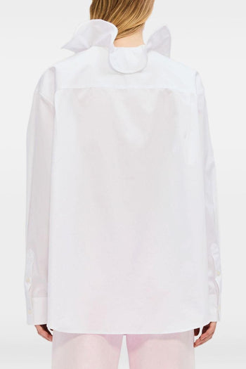 Camicia Bianco Donna con Volant - 3