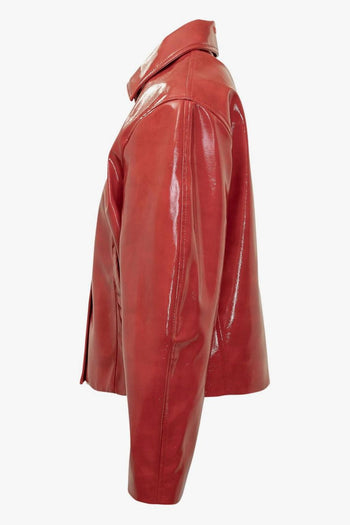 Giubbotto Rosso Donna Finish Lucido - 3