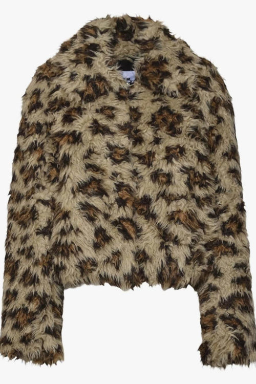 Giubbino Marrone Donna Leopardato