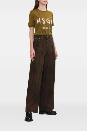 T-shirt Verde Donna Logo Milano - 2