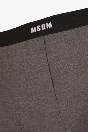 Pantalone Grigio Donna Banda - 3