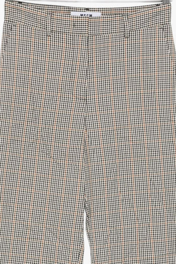 Pantalone Beige Donna a Quadretti - 2