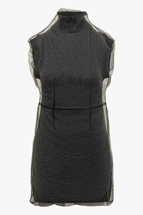 Abito Grigio Donna Senza Maniche