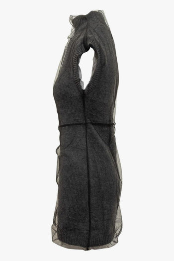 Abito Grigio Donna Senza Maniche - 3