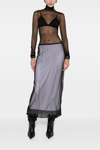 Gonna Bianco-Nero Donna a Strati - 2