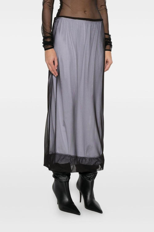 Gonna Bianco-Nero Donna a Strati