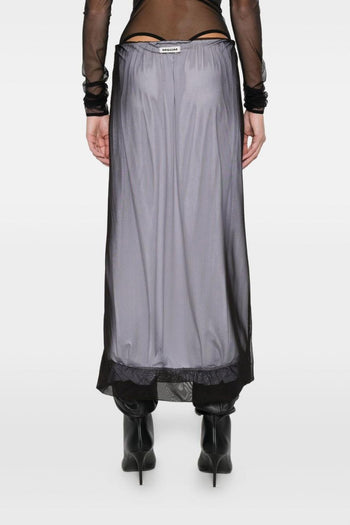 Gonna Bianco-Nero Donna a Strati - 3