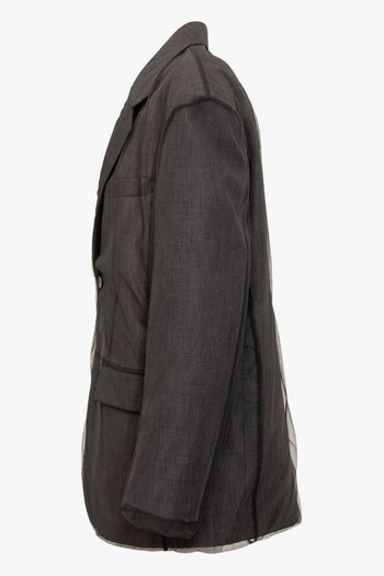 Giacca Grigio Donna Monopetto - 3