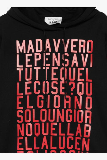 Felpa Nero Donna Stampa Grafica - 2