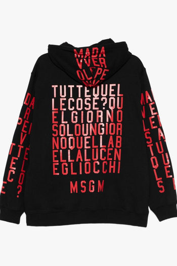 Felpa Nero Donna Stampa Grafica - 3