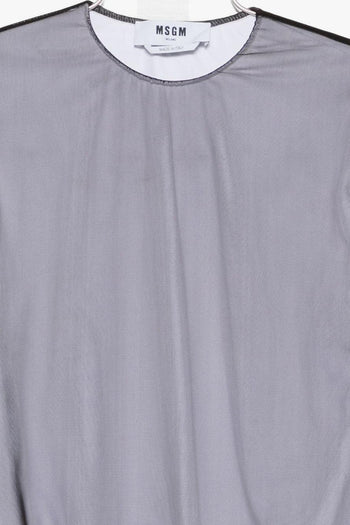 Top Nero-Bianco Donna a Strati - 3