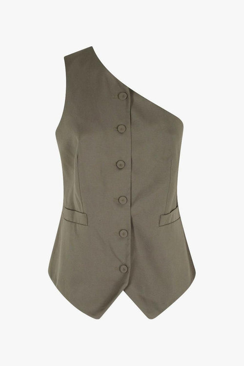 Gilet Monospalla Donna Verde