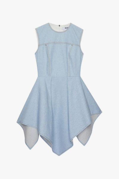 Abito Asimmetrico Donna Blu