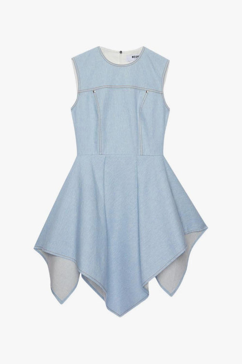 Abito Asimmetrico Donna Blu