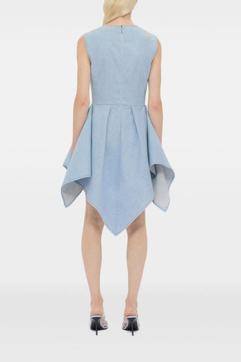 Abito Asimmetrico Donna Blu - 3