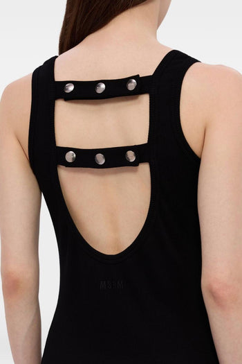 Abito Borchie Posteriori Donna Nero - 2